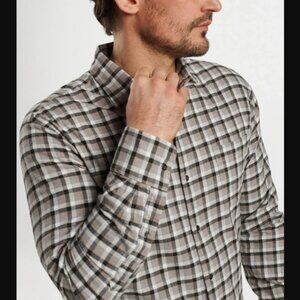 Peter Millar North Bay Cotton Sport Shirt Collared Long Sleeve L Retail $160.00